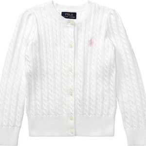 Polo Ralph Lauren Cable Knit Cotton Cardigan Kids